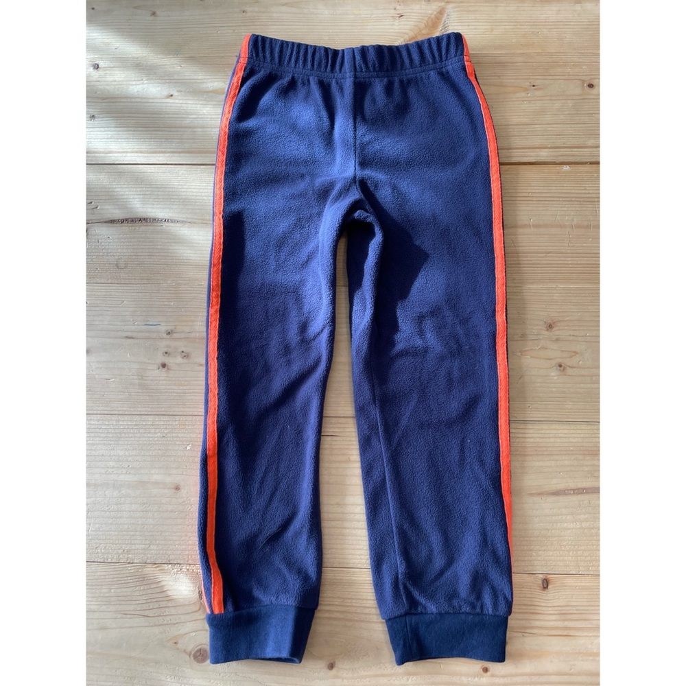 Navy Blue/Orange Boys Sweatpants